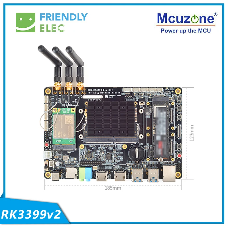 Чистые SOM-RK3399V2 основной плате 4 Гб оперативной памяти 16 флэш-памяти с разъемом HDMI IN