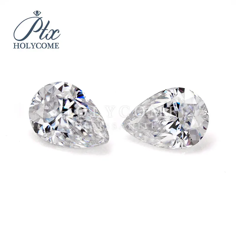 Грушевидная огранка 5*7 мм незакрепленные камни с муассанитом Алмазный