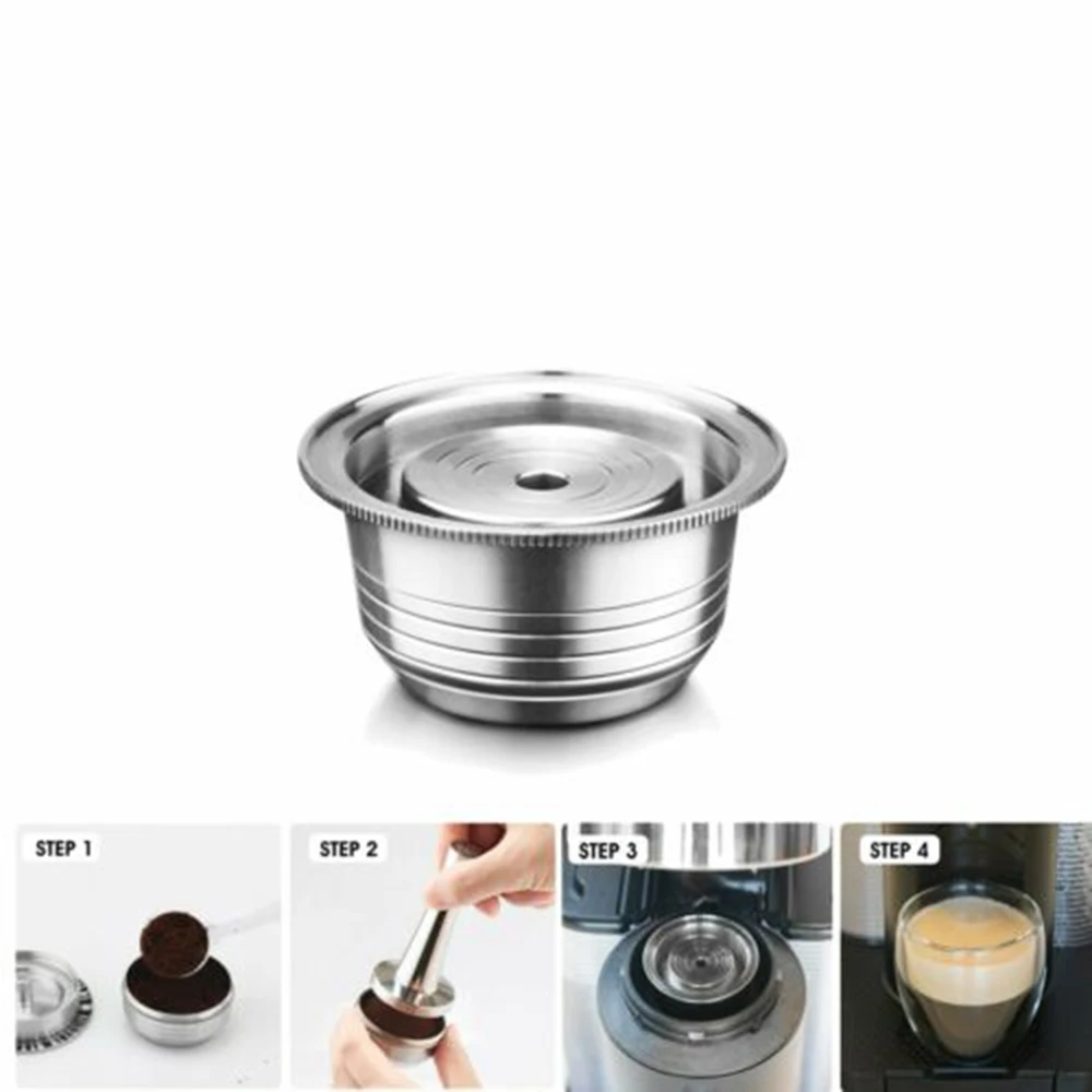 

Machines Capsules Stainless Steel Refillable For Nespresso Vertuo 230ml