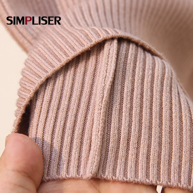 Базовые Женские зимние свитера пуловеры водолазка с длинным рукавом Женский