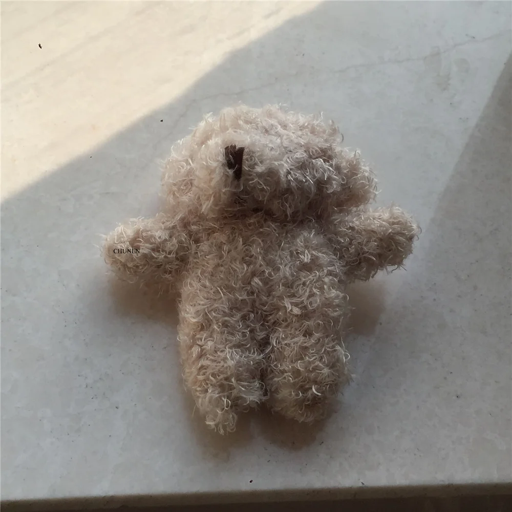 Маленькая Свадебная игрушка медведь 7 см Пушистый хлопок чучело плюшевое