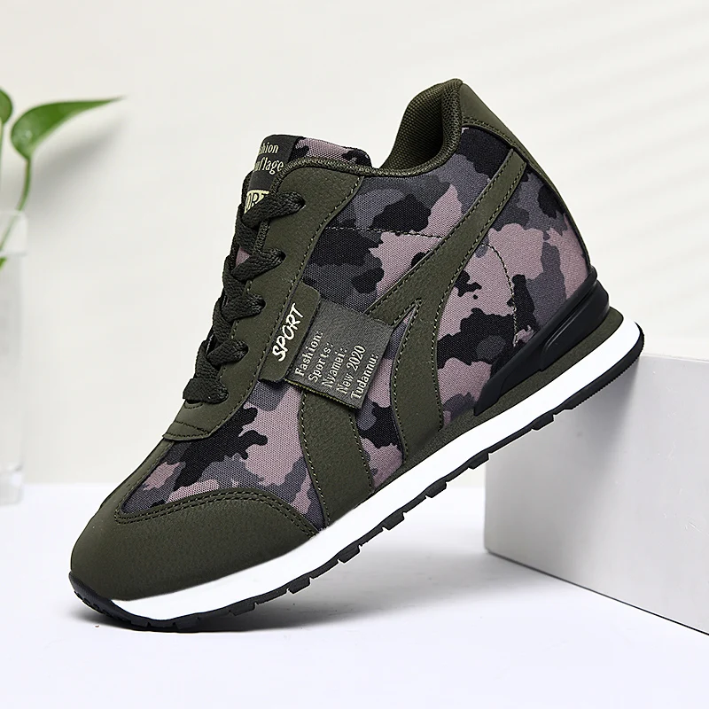 Для девочек Кроссовки на танкетке со скрытой платформой Женские туфли