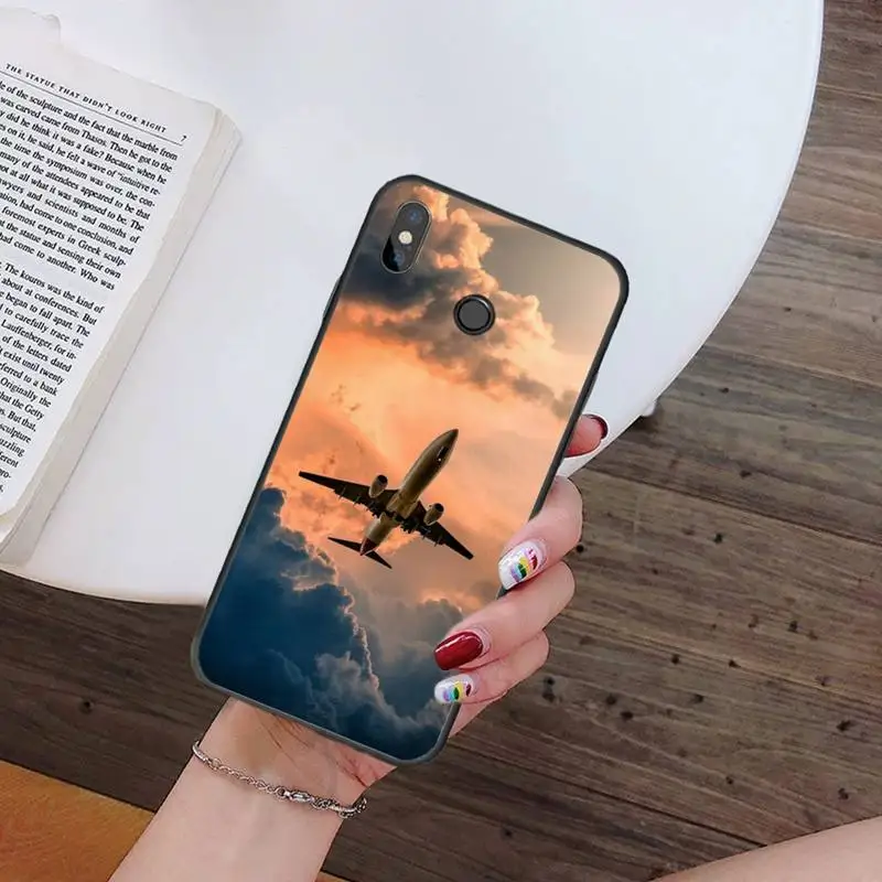 

Travel Aircraft Clouds Phone Case For Xiaomi Redmi note 7 8 9 t k30 max3 9 s 10 pro lite