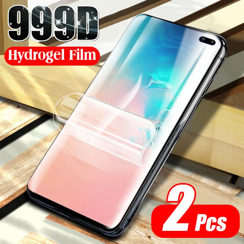 Для Samsung Galaxy Note 20 S20 Ultra S10 S9 Plus мягкая Гидрогелевая пленка защита экрана изогнутая