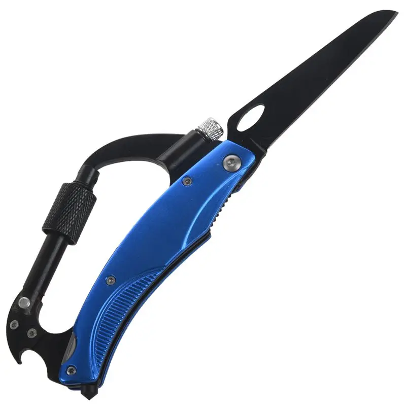 

New 8 In 1 Outdoor Survival Multifunctional Foldable Knife Carabiner Phillips Screwdriver Hook Keychain Knife
