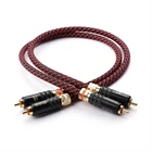 Пара CANARE L4E6S 99.998% OFC медный аудиокабель с позолоченным разъемом RCA к RCA