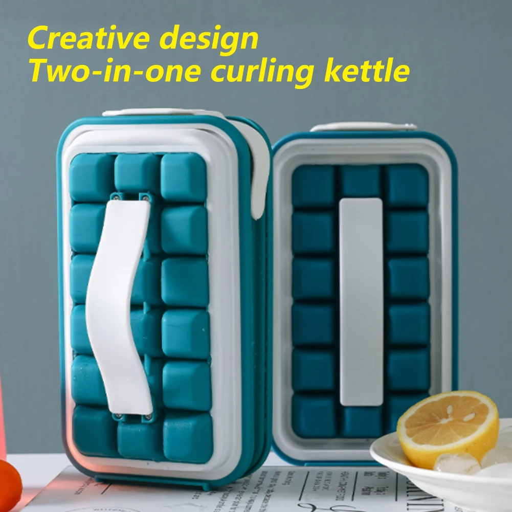 

Folding Ice Tray Silicone Ice Box 36-cell Ice Mold Wine Beverage Quick-freezing Artifact Ice Kettle Kitchen Tools Accessories