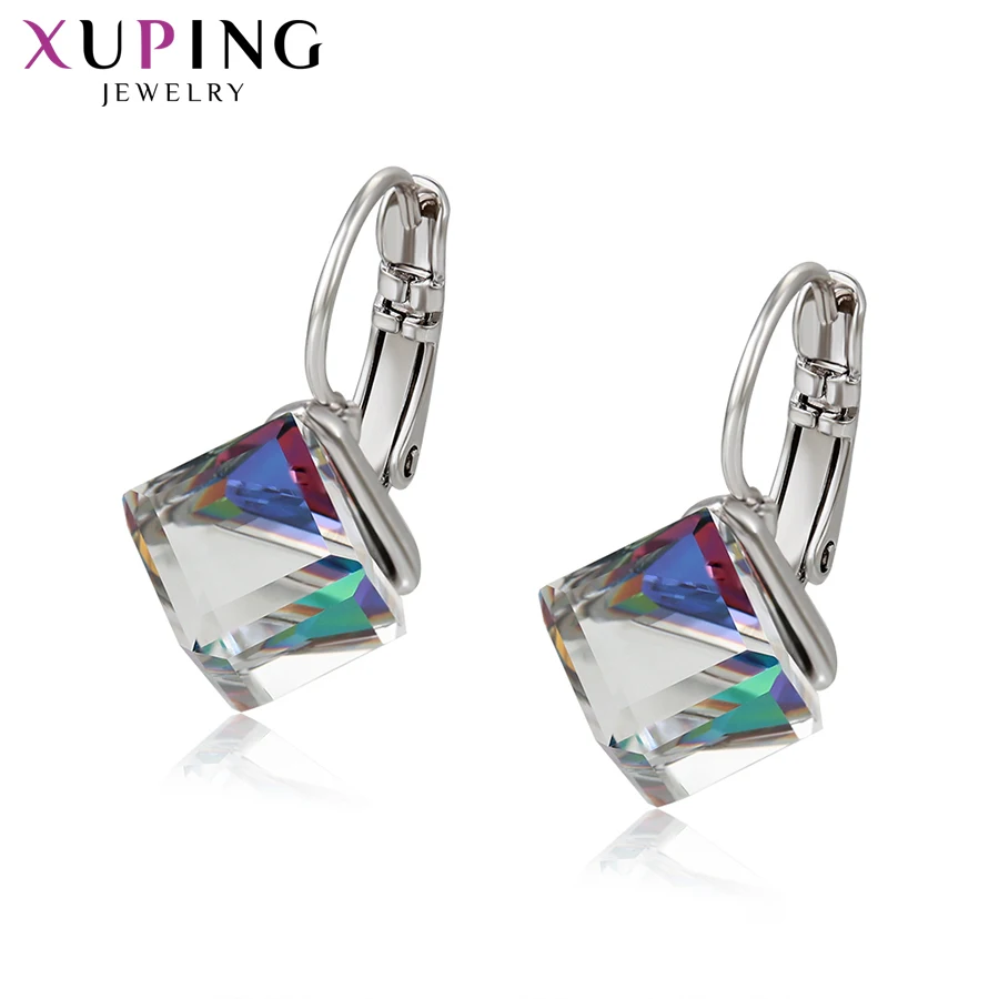 Xuping персонализированные серьги-кольца Популярные кристаллы от Swarovski модные ювелирные изделия Темперамент Вечерние подарок для женщин S184.2-99122