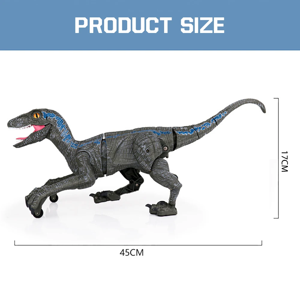 2.4G RC Dinosaur Intelligent Remote Control Dinosaur Music Light Toy Electric Walking Animals Toys For Children Gift Toys enlarge