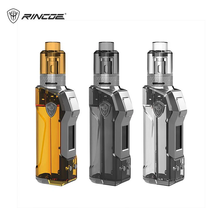 

Original Rincoe Jellybox Mini 80W Mod Kit E Cigarette Vapor VW TC Box Mod by 18650/21700 Battery Jellytank Atomizer Tank Vape