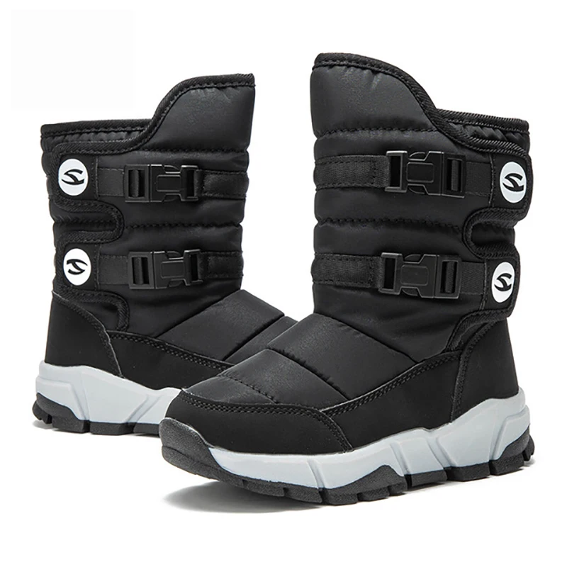 Зимняя обувь Dolakids детские ботинки для девочек и мальчиков теплая плюшевая