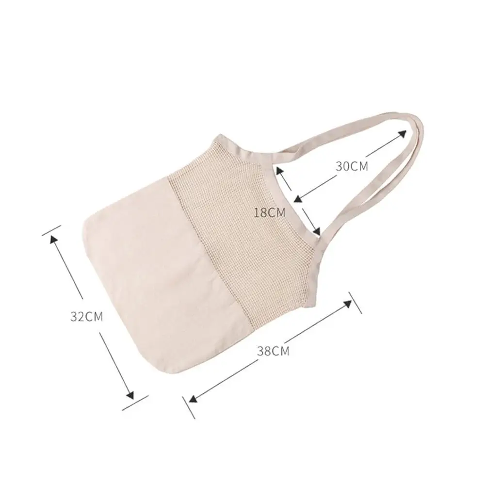 Новое поступление 2019 переносная сумка для покупок из хлопчатобумажной сетки