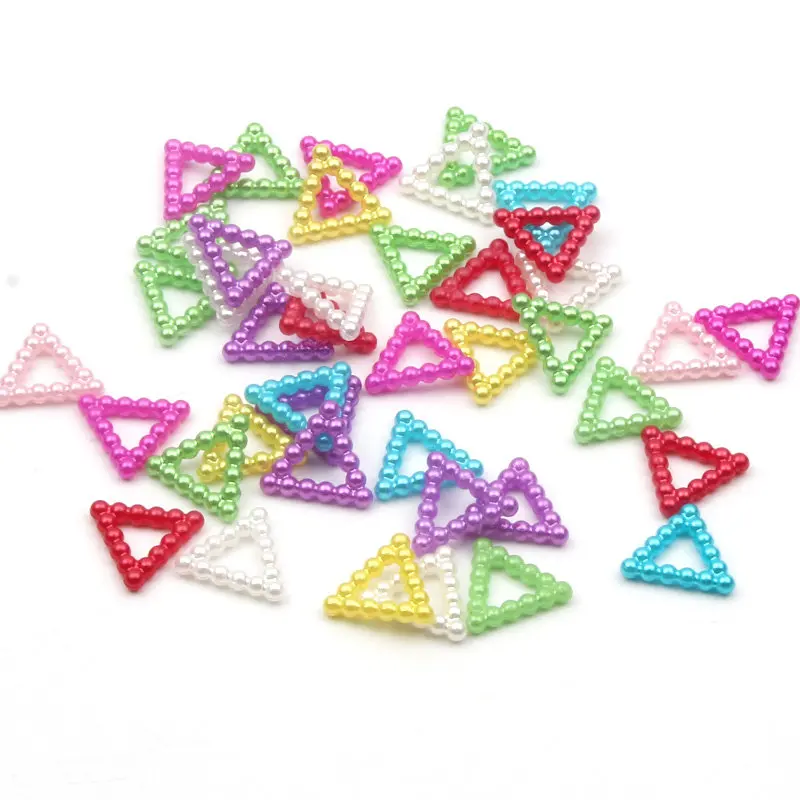 100 шт. 12 мм разнообразные украшения из жемчуга с плоским основанием аксессуары