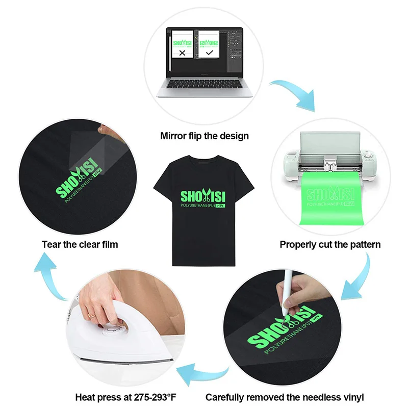 Бесплатная доставка 1 лист 25 см x светящийся в темноте теплопередающий виниловый