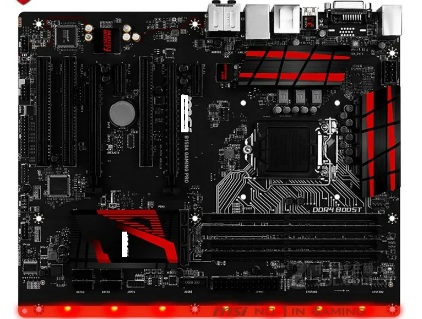 

Оригинальная материнская плата для B150A GAMING PRO DDR4 LGA 1151 USB2.0 USB3.1 64 ГБ для 7500 7700K B150 б/у настольная материнская плата