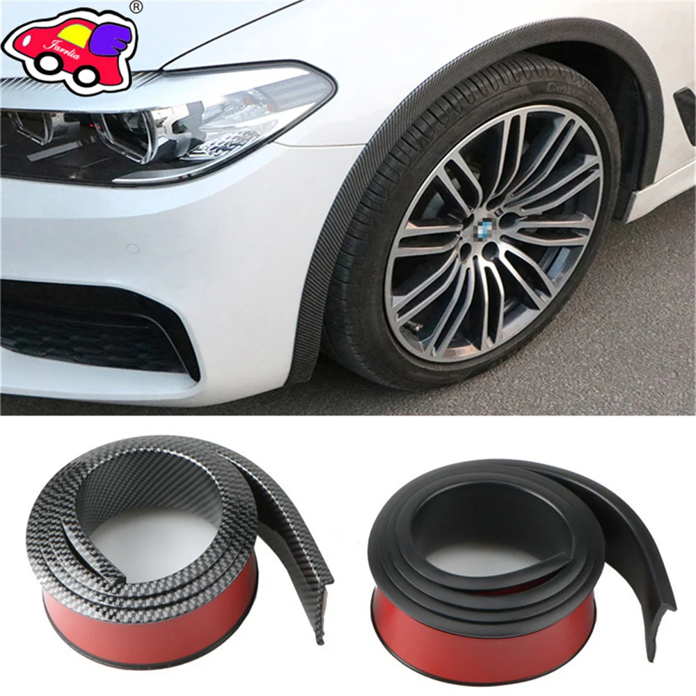 

Car Wheel Protection Rubber Fender Moulding Anti-collision Strips Eyebrow Auto Mudguard Wheel Lip Body Kit Protector