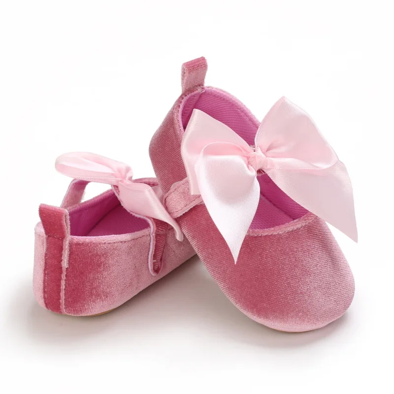 

0-18M Baby Girl Princess Dress Shoes Soft Sole Bow Knot Mary Jane Flats Anti-Slip Newborn Gifts Infant Toddler Baby Girl Shoes