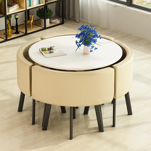 

стол обеденный Dining Table Set 4 Chairs Comedor 4 Sillas Reception Coffee Tables Living Room Furniture Chairs Kitchen Table