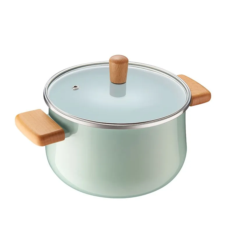 

16cm enamel soup pot instant hot hand preservation universal bowl storage box ceramic face bowl kitchen pot