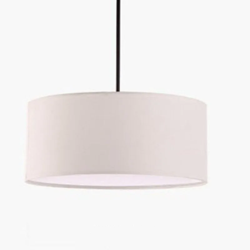 

Nordic Cloth Art Deco Pendant Light Home Lighting Fixture Pendant Lamp Luminaires Linen Cylinder Light Dinning Room Restaurant