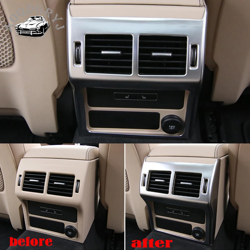 Car Styling Rear Armrest Box Exhaust Vent Decorative Frame for Jaguar XE 2015-2019 | Автомобили и мотоциклы