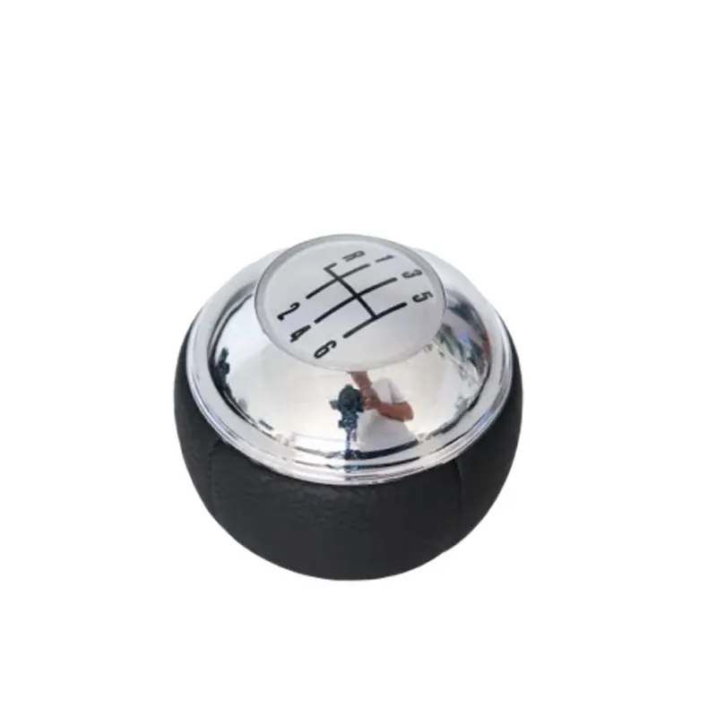 Manual 5 Speed 6 Gear Shift Knob Shifter Lever Leather Chrome For MINI R50 R52 R53 Cooper 2001-2008 25117542272 7540842 7542272 |