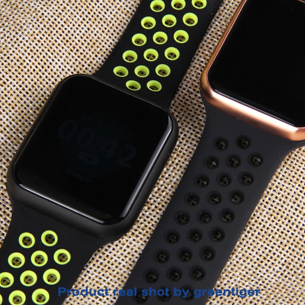 Greentiger F8 Bluetooth Смарт-часы пульсометр калории фитнес-трекер будильник IP67 Водонепроницаемый умный Браслет
