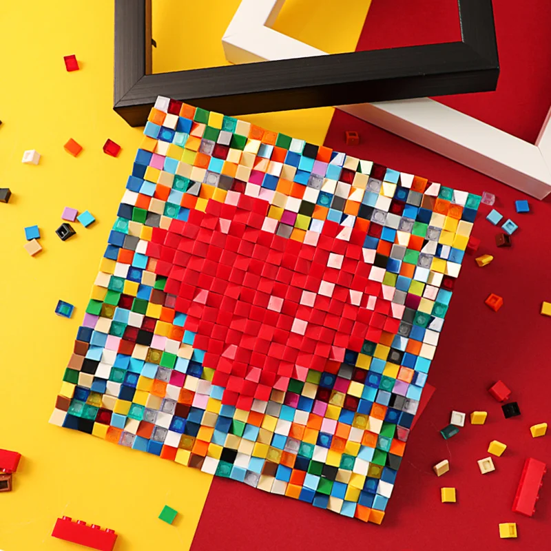 Новинка 2021 строительные блоки Love составленные вместе конические персиковые в