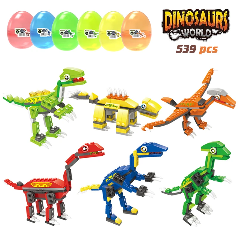 539 шт. с динозавром Мир Юрского периода комплект строительных блоков Детские