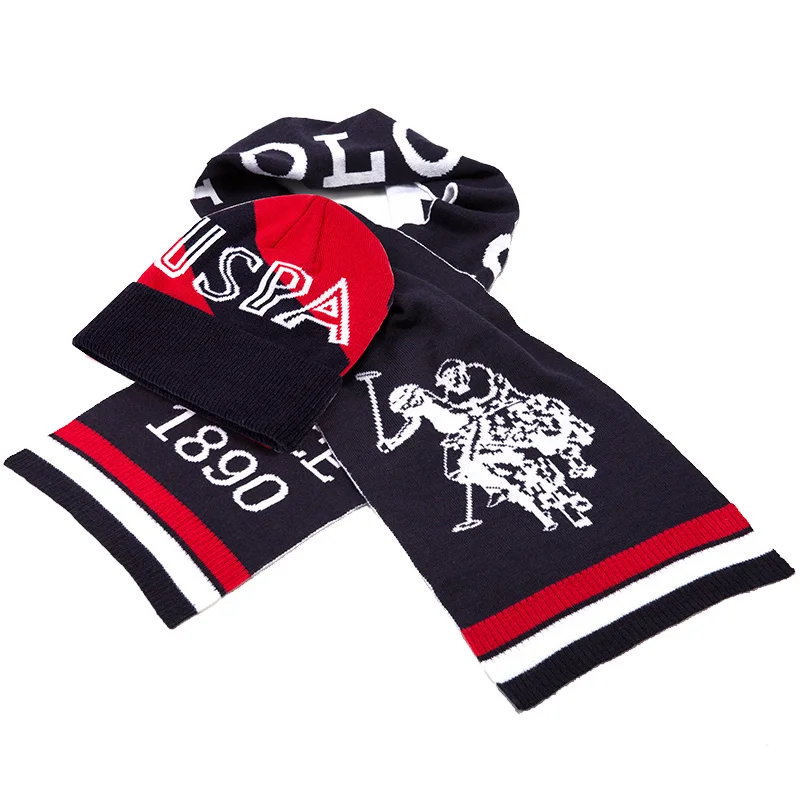 Американское поло. Осенне-зимние шапки Assn и яркие мужские женские вязаные