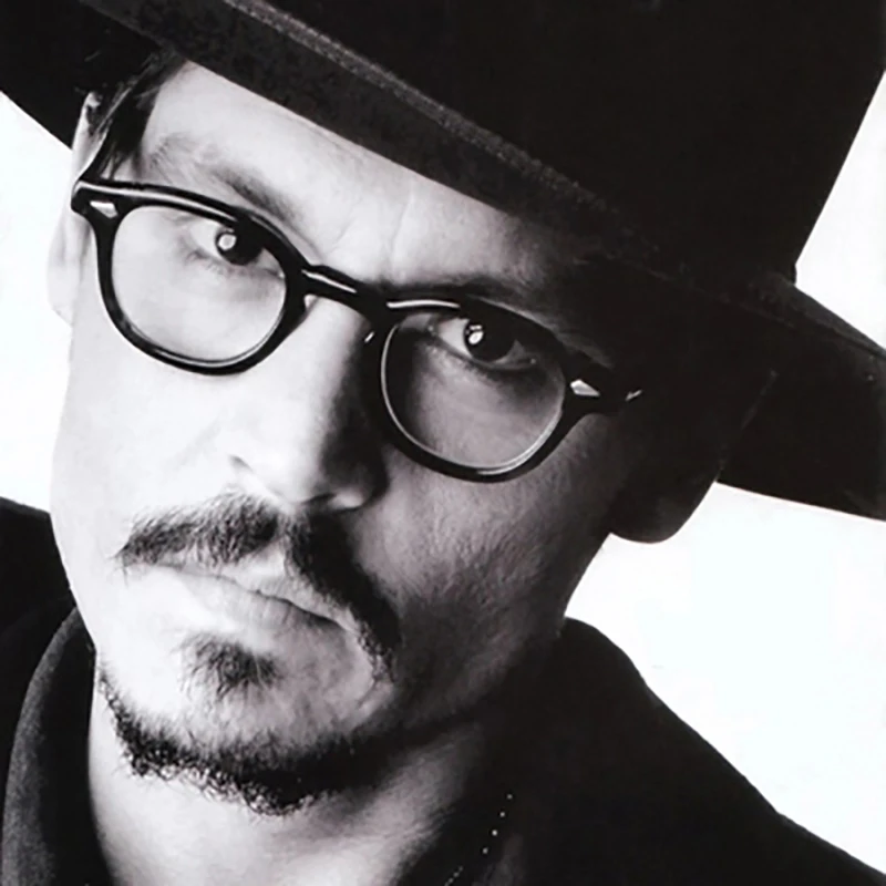 Очки в стиле Джонни Depp для мужчин и женщин маленькие винтажные Рецептурные очки