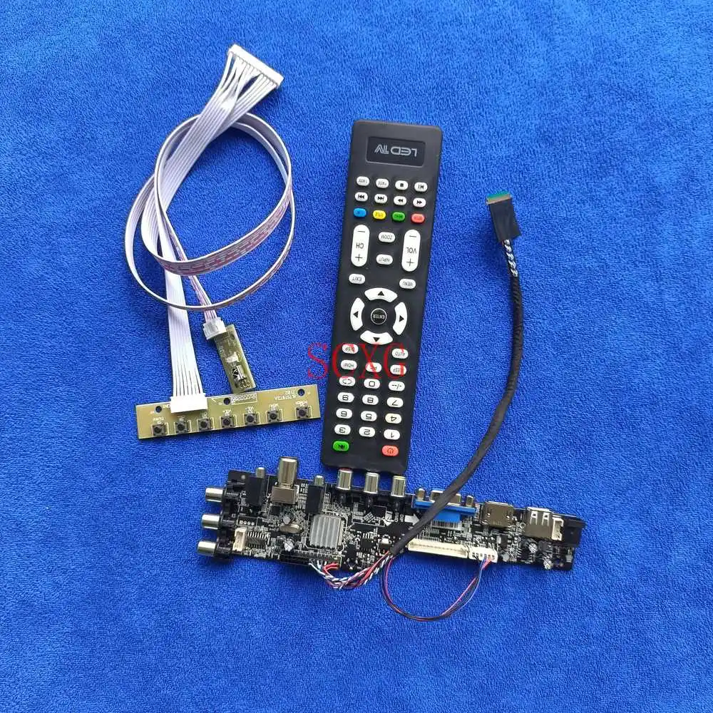 

Совместимый комплект для CLAA156WA11A/CLAA156WA15A 40-контактный LVDS цифровой сигнал DVB AV VGA USB HDMI Плата привода для экрана 1366*768 ЖК светодиодный ОД