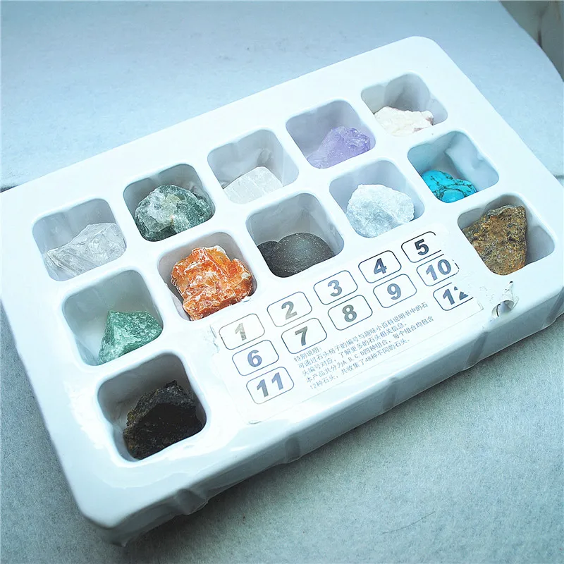 

12PCS Nature Mineral Collections From All Around The Worlds Rough Stone Irregular Shape For EXPLORE And Learning Hot Items