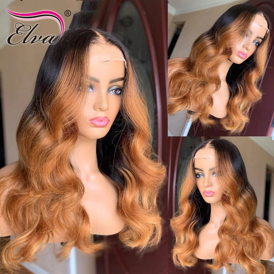 

Honey Blonde Human Hair Wigs Wavy Long Wig For Women Brazilian Remy Hair Full Wig Glueless Cheap Ombre Wig Body Wave Closure Wig