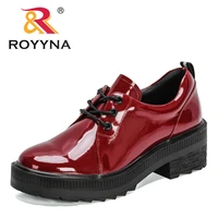 royyna 2021 new designers chunky heels sneakers shoes ladies vintage loafers women japanese student shoes girls lace up pumps