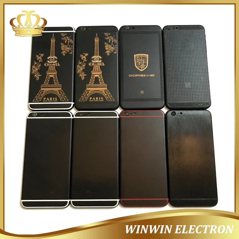 100% гарантия роскошный корпус для iphone 6S Plus задняя дверь средняя рамка крышка шасси
