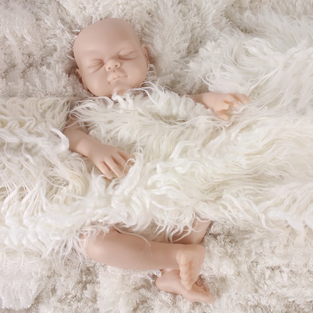 DK-50 22 дюймов реалистичный Reborn Baby DIY модель комплект с незавершенным телом пустой Unpaint кукла наборы Мягкая силиконовая кукла-младенец комплект
