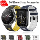 Ремешок силиконовый для наручных часов Garmin CAME Vivoactive 3, браслет для Huawei GT2 ProRealme Watch 2 Pro с застежкой