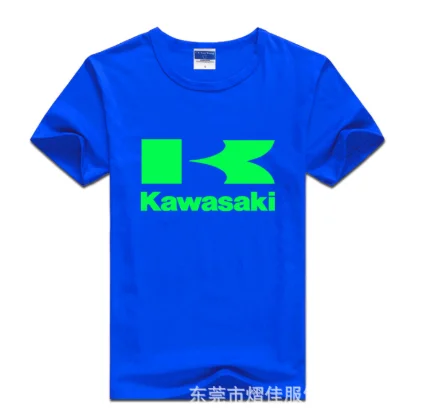 

Mens Short Sleeve for Kawasaki Car Logo T-shirt Summer casual male solid colour Cotton T shirts Fashion Hip Hop HarajukuClothes