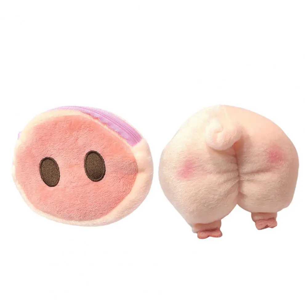 

FUDEAM Soft Plush Cartoon Women Wallet Cute Cartoon Design Plush Girl Fashion Coin Purse for Gift Headset Mini Bag Key Wallet