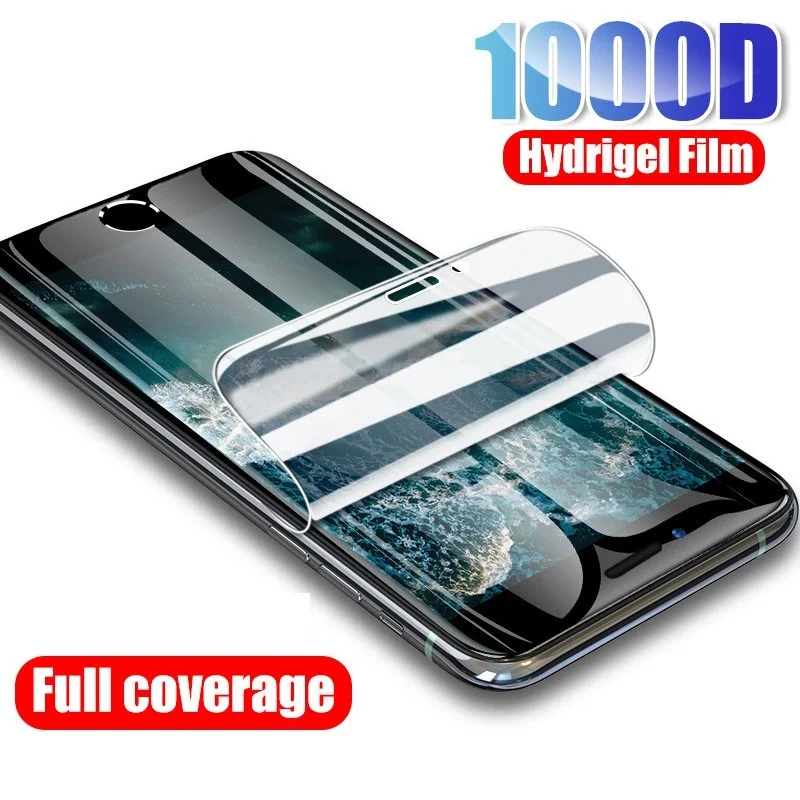 

9D Full Cover Hydrogel Film For iPhone 8 7 6 6S Plus 5 5S SE 2020 Screen Protector iPhone 11 12 Pro XS Max X XR Protective Film