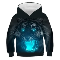 animal tiger hoodies 3d cartoon boys and girls childrens fashion casual cool personality sweatshirt 2021 kids autumn outfits