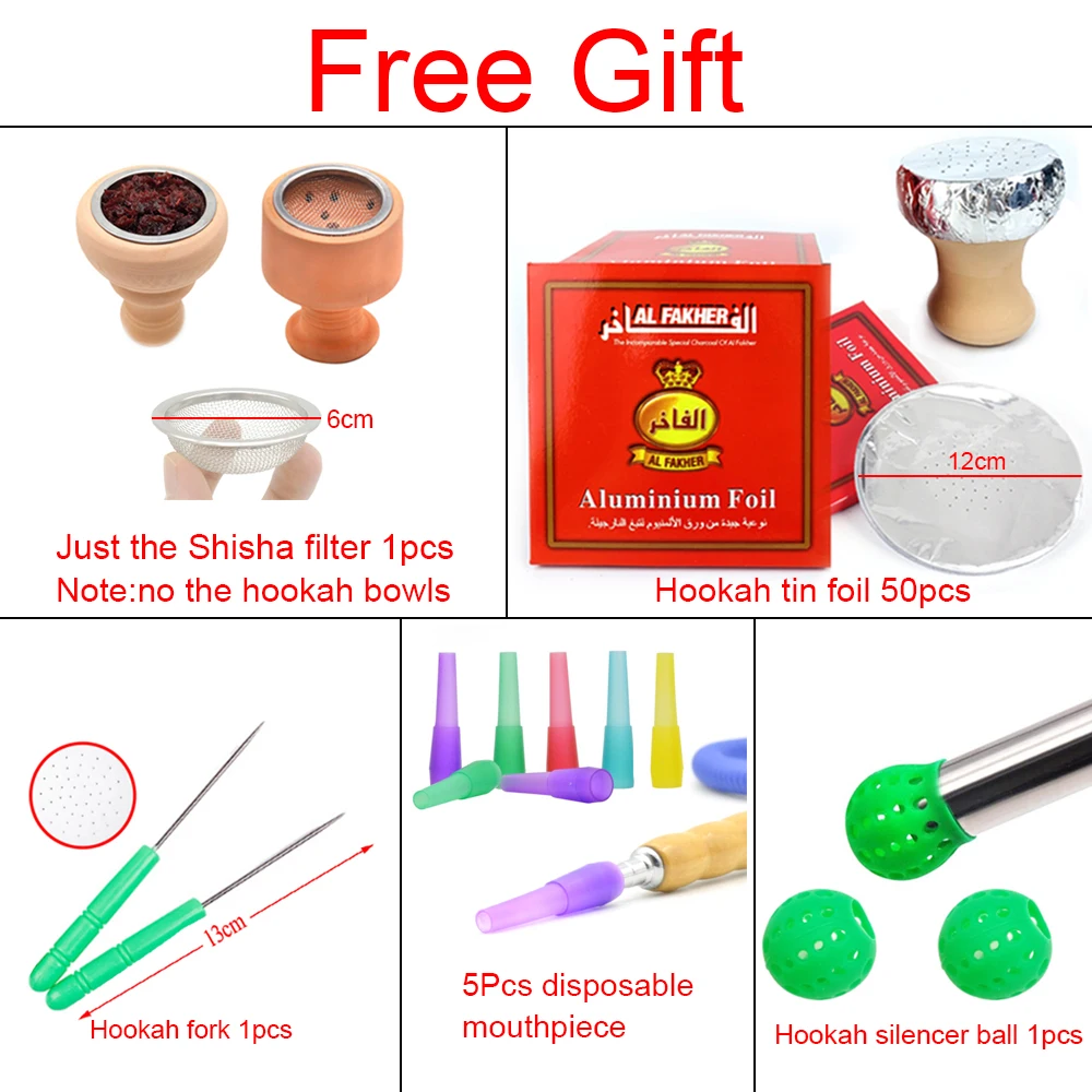 1 шт. Стекло кальян высотой 54 см трубка для кальяна с Керамика чаша шланг