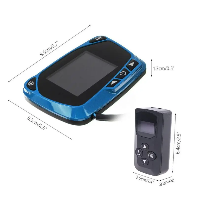 

LCD Thermostat Display Switch w/Remote Controller 12V/24V for Air Heater Car