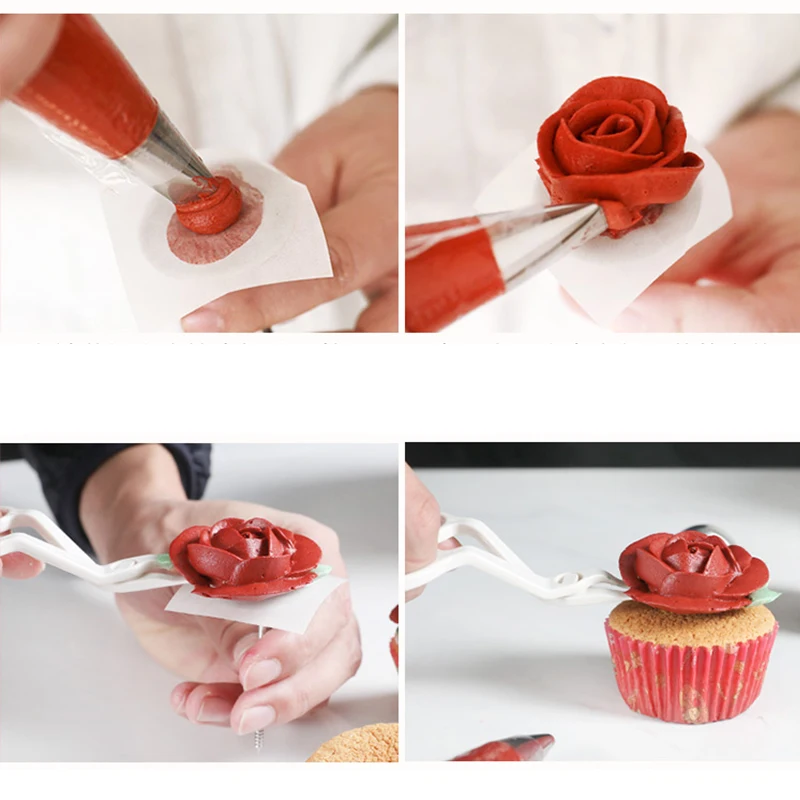 

Flower Nozzle 41 Pcs Icing Piping Tips Set Stainless Steel Nozzle Set DIY Cake Decorating Tips Baking Tool Cupcake Maker