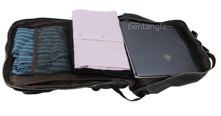 

Men's leather backpack, travel bag, travel bag, travel bag, black