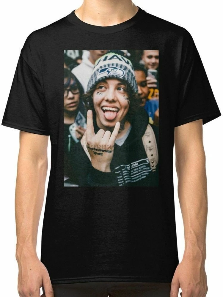 Новая Lil Xan черная футболка S-5XL мужчин и женщин | Мужская одежда