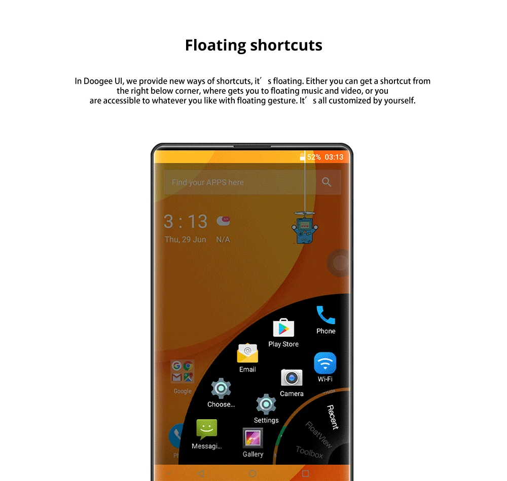 Американская версия DOOGEE MIX 4 Гб+ 64 Гб безрамный смартфон Двойная камера 5,5 ''AMOLED MTK Helio P25 Восьмиядерный мобильный телефон