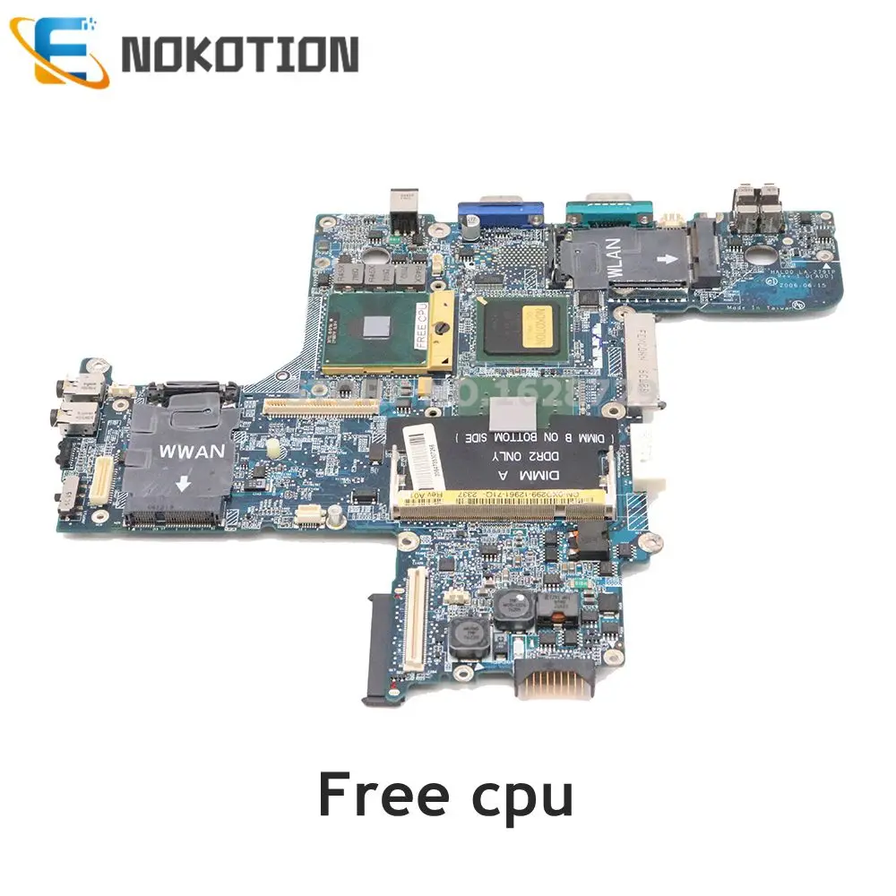 

NOKOTION CN-0XD299 0XD299 HAL00 LA-2791P Main board For Dell Latitude D620 Laptop motherboard GM945 DDR2 Free CPU