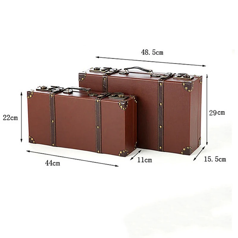 Креативный ретро кожаный деревянный ящик для костюма коробка хранения одежды